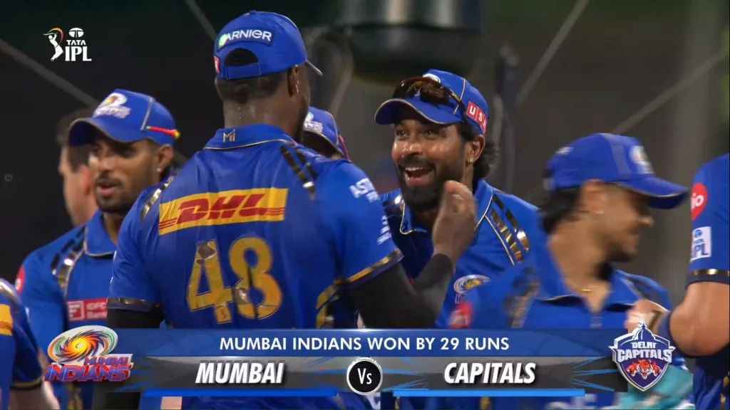 IPL 2024: लगातार तीन हार के बाद मुंबई इंडियंस ने जीता मैच, दिल्ली कैपिटल्स को 29 रनों से हराया