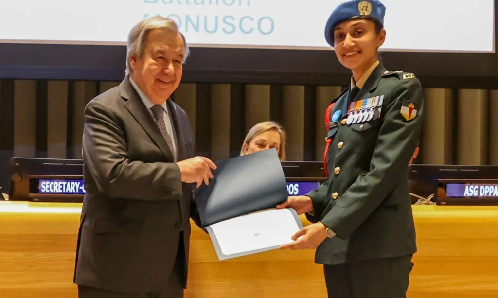 UN Award: मेजर राधिका सेन को संयुक्त राष्ट्र में सम्मानित, जानिए क्यों मिला अवार्ड